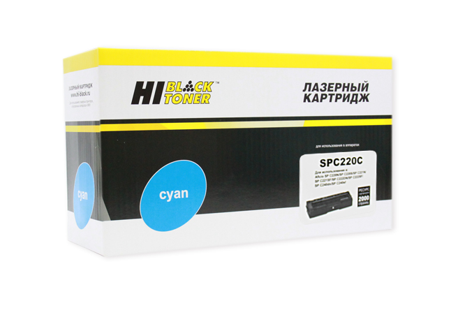 Картридж Hi-Black (HB-SPC220C) для Ricoh Aficio SPC220DN/C221DN/C222SF/C240DN, C, 2K/netcat_files/80/80/301020531.jpg