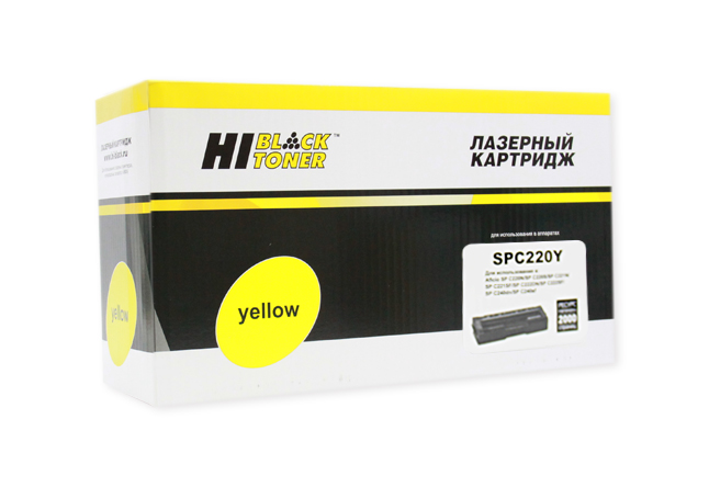 Картридж Hi-Black (HB-SPC220Y) для Ricoh Aficio SPC220DN/C221DN/C222SF/C240DN, Y, 2K/netcat_files/80/80/301020533.jpg