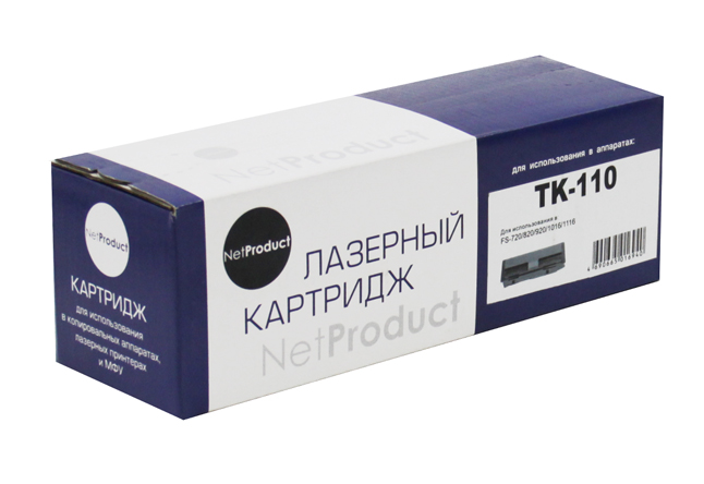 Тонер-картридж NetProduct (N-TK-110) для Kyocera FS-720/820/920/1016MFP/1116MFP, 6K/netcat_files/80/80/4010717320.jpg